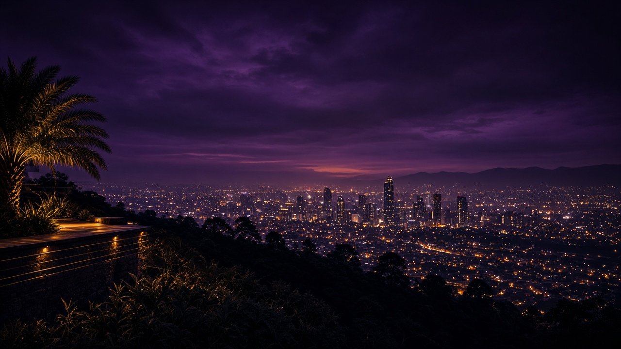 Addis Ababa skyline at night — premium companionship directory